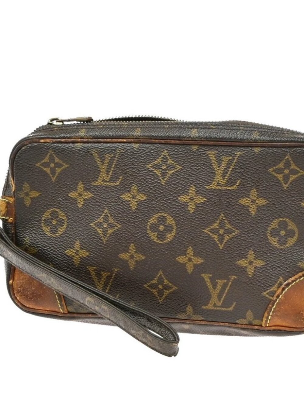 LOUIS VUITTON Marly Dragonne PM Clutch Hand Bag Monogram Leather M51827 07KD186